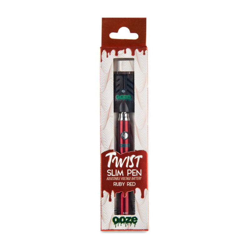 OOZE Twist Slim Pen 1CT Ruby Red