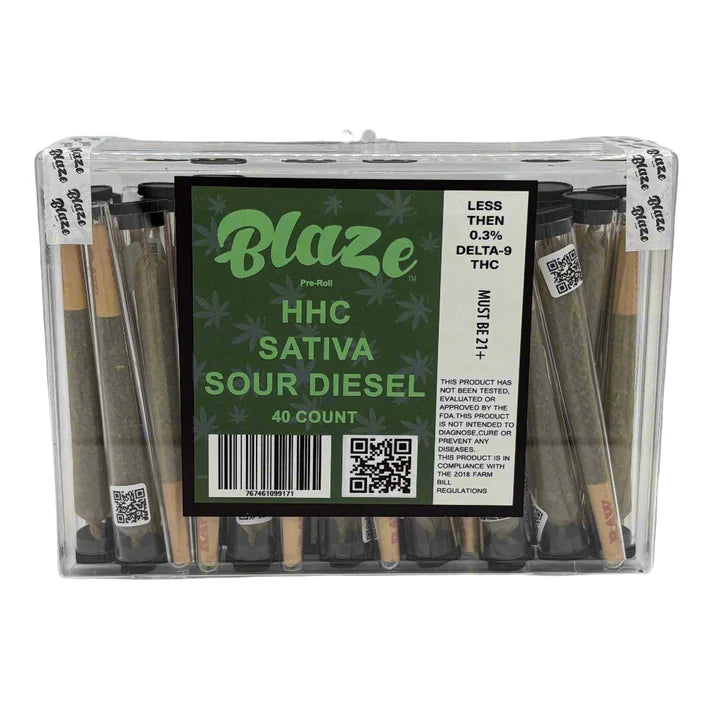 BLAZE HHC SOUR DIESEL PREROLL 40CT