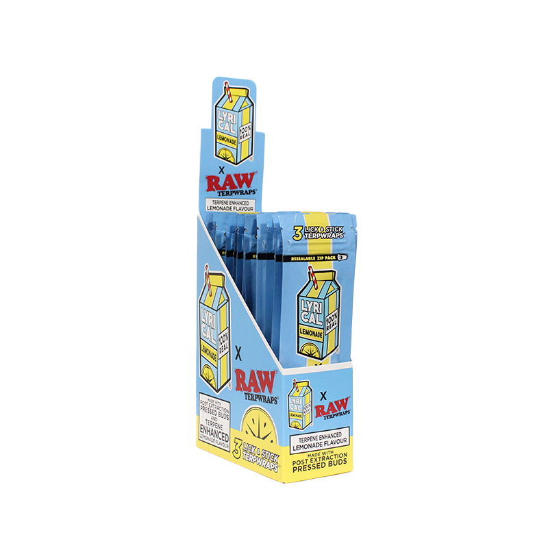 RAW CLASSIC TERPWRAP CONES LYRICAL LMONDE 12CT