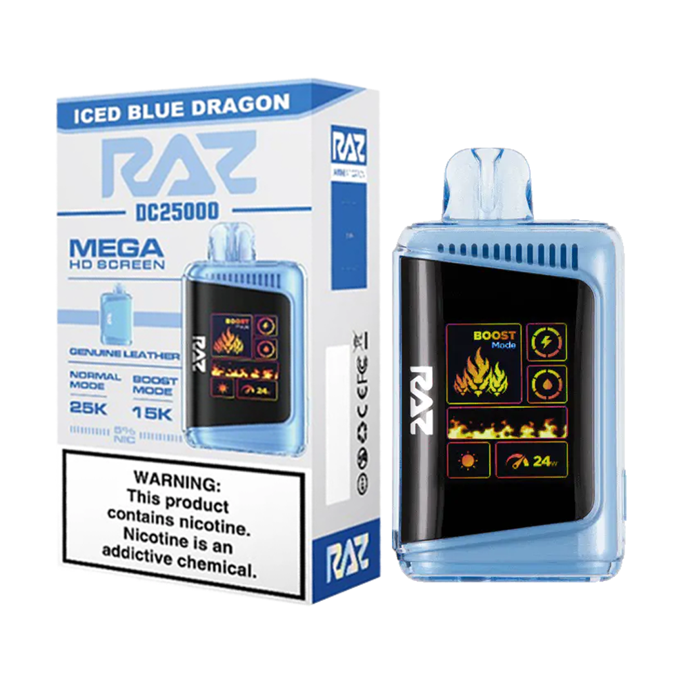 RAZ ICED BLUE DRAGON 25K|6972866507587|Pack Of|5