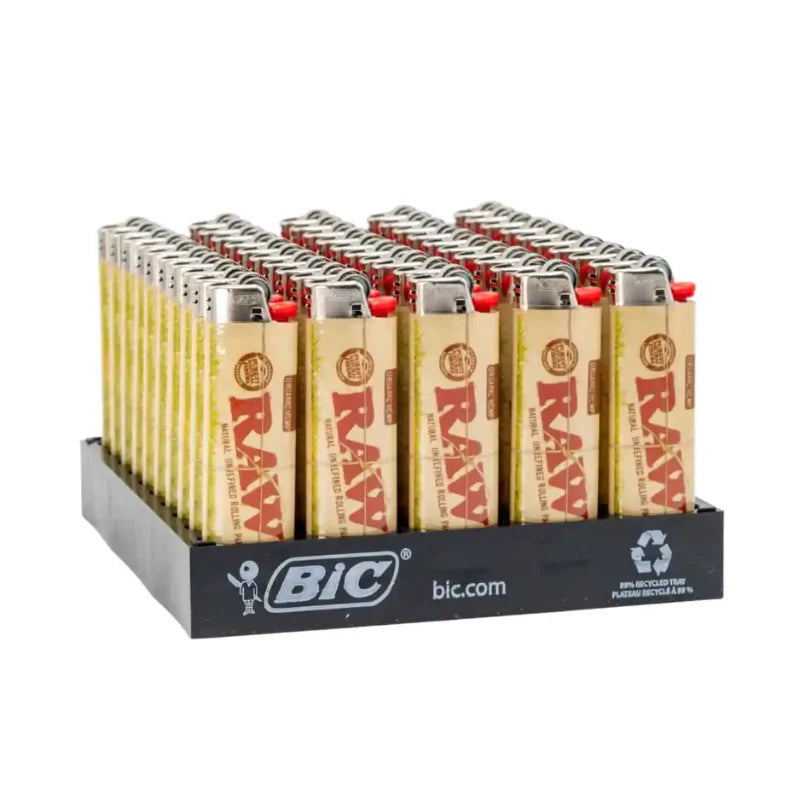 BIC DISPOSABLE LIGHTER RAW CLASSIC 50CT