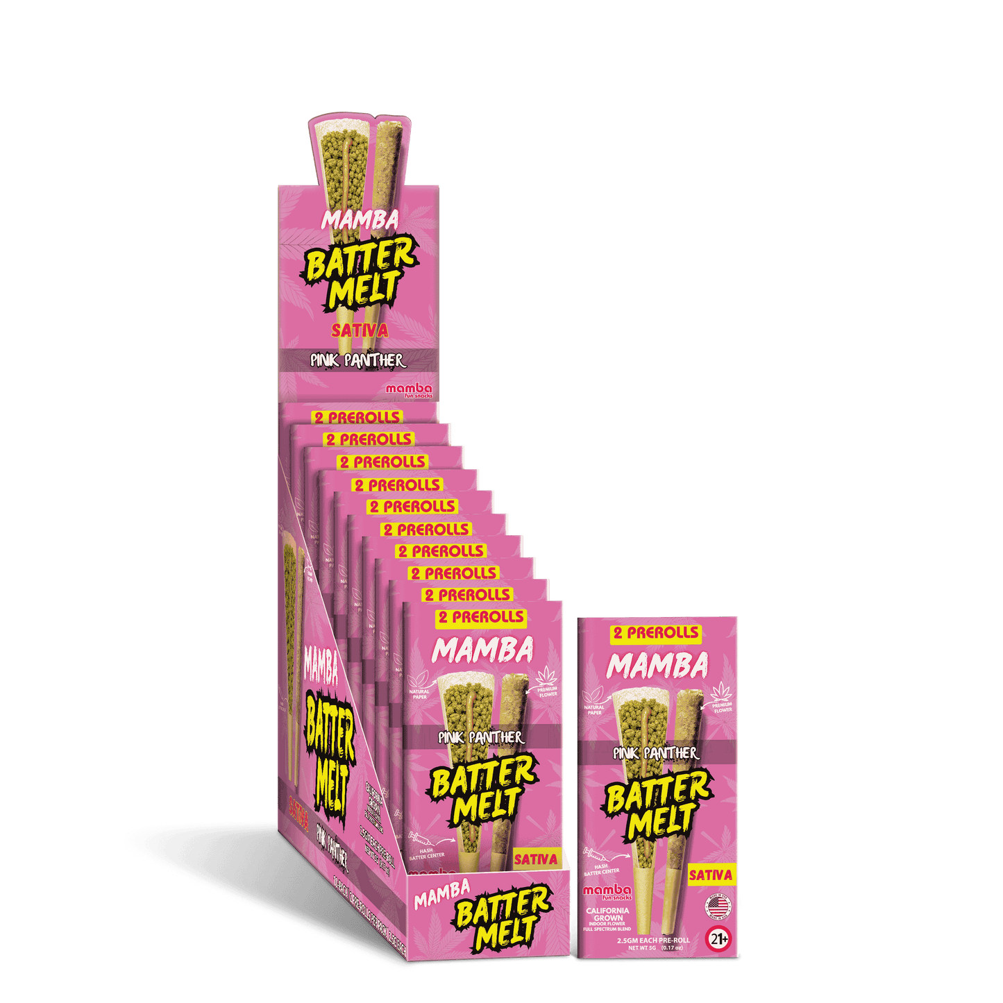 MAMBA BATTER MELT PROLL| PINK PANTHER SATIVA 5GM|643556215360|PK OF 10