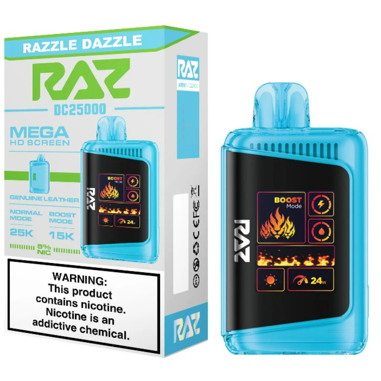 RAZ DC 25k PUFFS|RAZZLE DAZZLE|6975984059372|Pack of 5