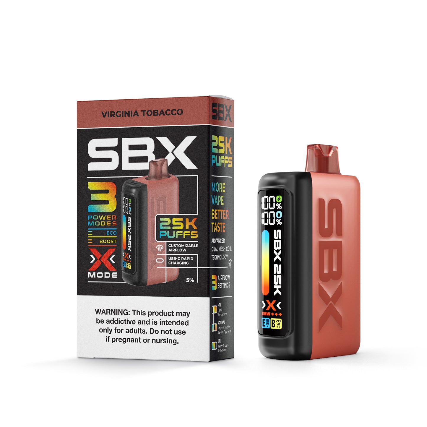 SBX VIRGINIA TOBACCO 25K