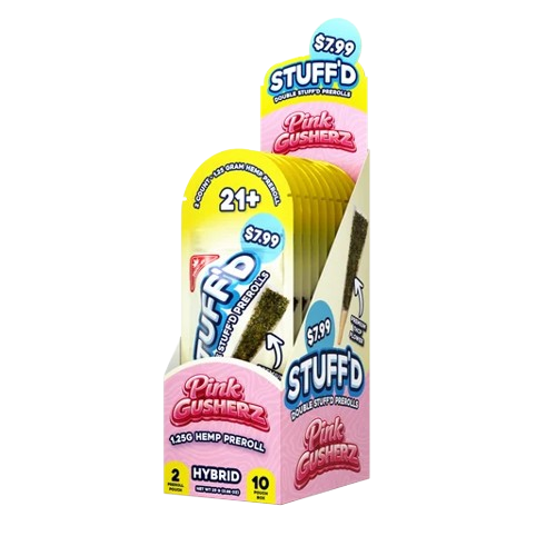 STUFF'D THCP PROLL PINK GUSHERZ 1.25GM HYBD 2CT
