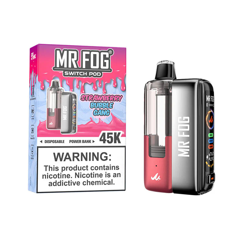 MR FOG SWITCH KIT STRAWBERRY BUBBLE GANG 45K