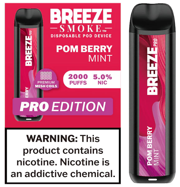 BREEZE SMOKE PRO POMEGRANATE BERRY MINT 2K