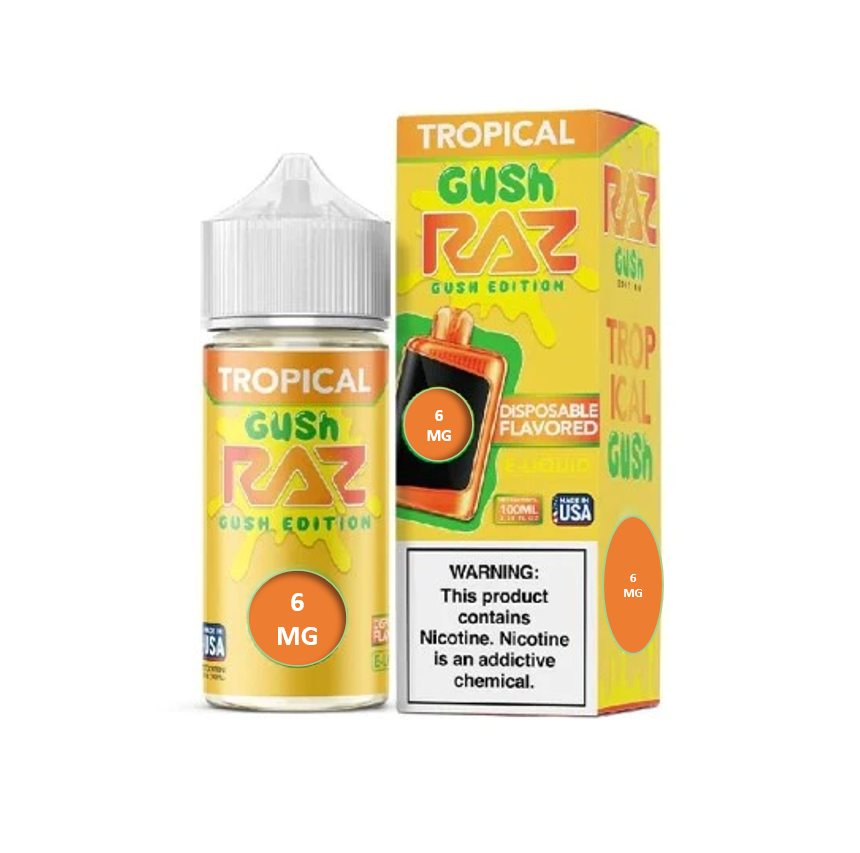 POD JUICE X RAZ TROPICAL GUSH 6MG 100ML