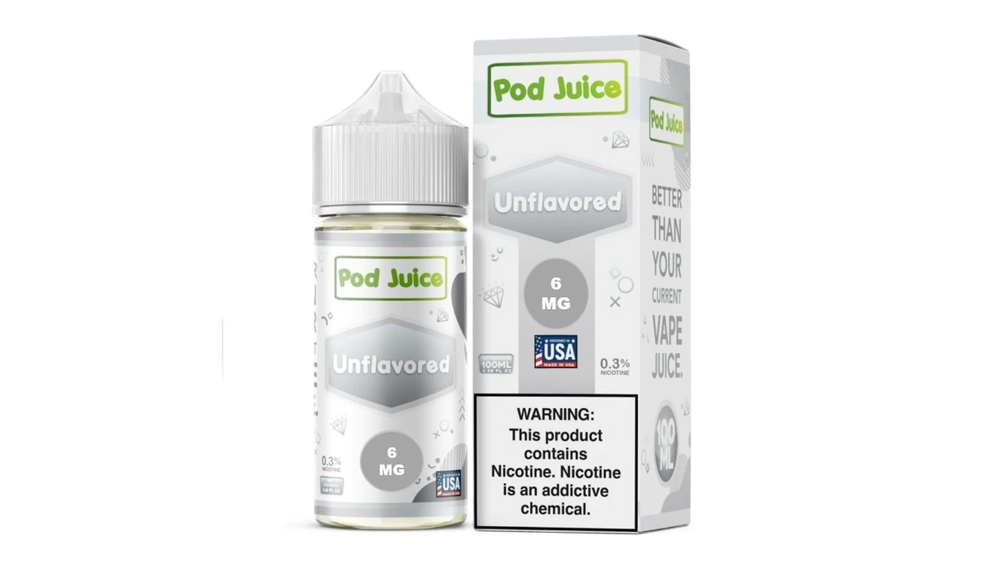 POD JUICE UNFLAVORED 6MG 100ML