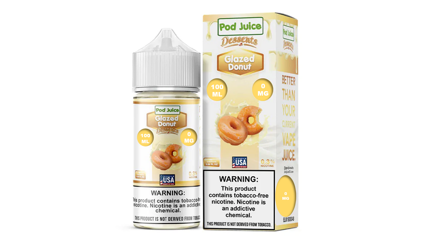 POD JUICE GLAZED DONUT 0MG 100ML