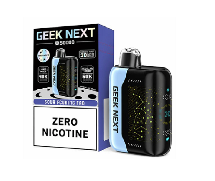 GEEK NEXT X50000 ZERO NIC SOUR FCUKING FAB 50K