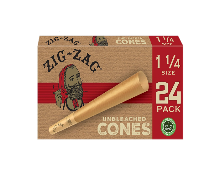 ZIG ZAG CONE UNBLEACHED 1.25