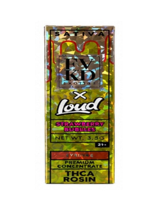 FVKD X LOUD THCA SYRINGE STRAWBERRY BUBBLES SATIVA 3.5GM