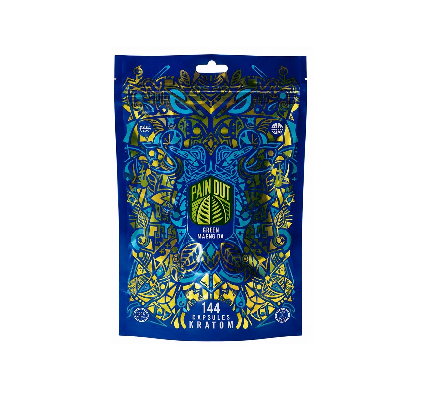 PAIN OUT KRATOM GREEN MAENG DA CAPSULE 144CT