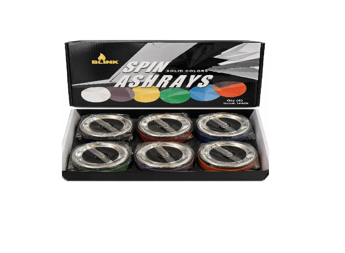 BLINK SPIN ASHTRAY 6CT 14406