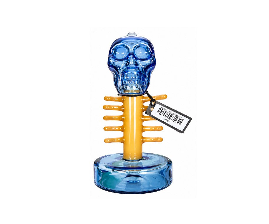 WATERPIPE SKULL SPINE MIX COLORS 3814