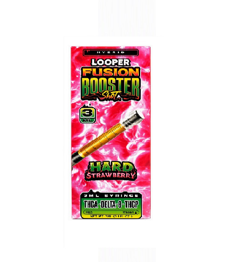 LOOPER BOOSTER FUSION SHOT SYRINGE THCP HARD STRWBERRY HYBD 3ML