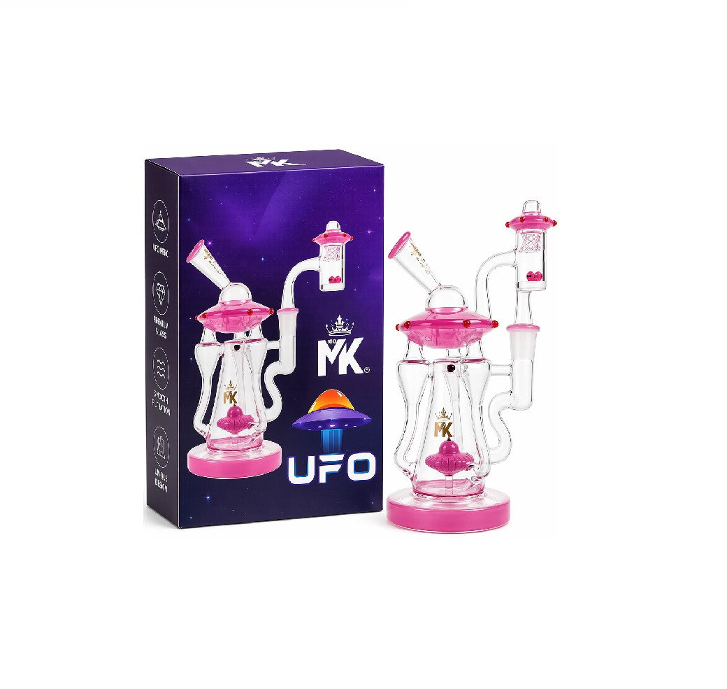 MK GLASS UFO RECYCLER DAB KIT BALLS