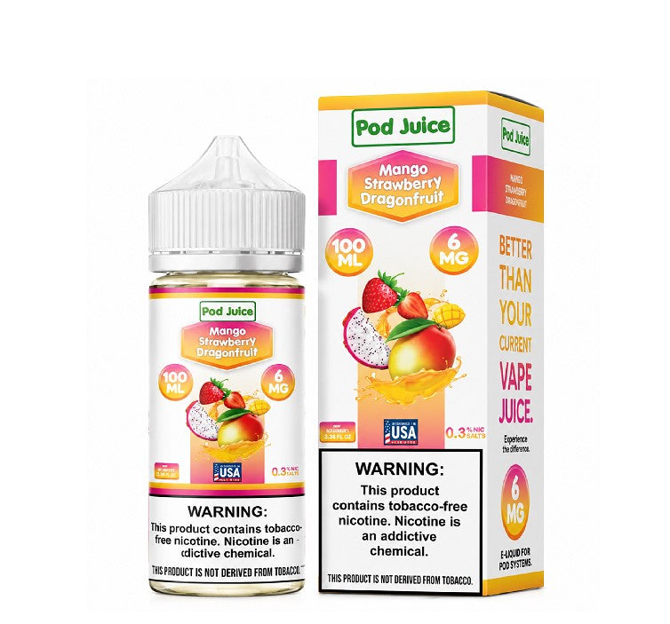 POD JUICE MANGO STRWBRY DRAGONFRUIT 6MG 100ML