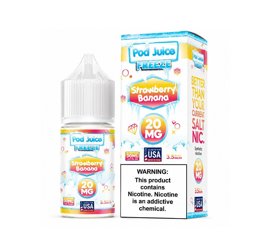 POD JUICE SALT FREEZE STRWBRY BANANA 20MG 30ML