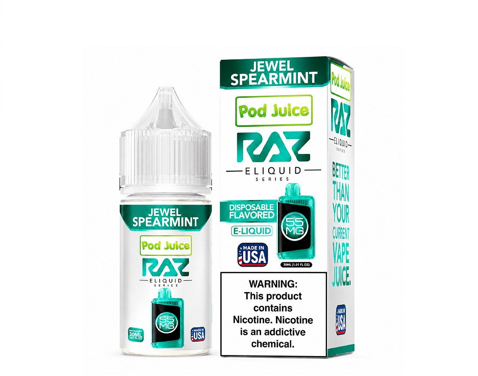 POD JUICE X RAZ SERIES JEWEL SPEARMINT 55MG 30ML