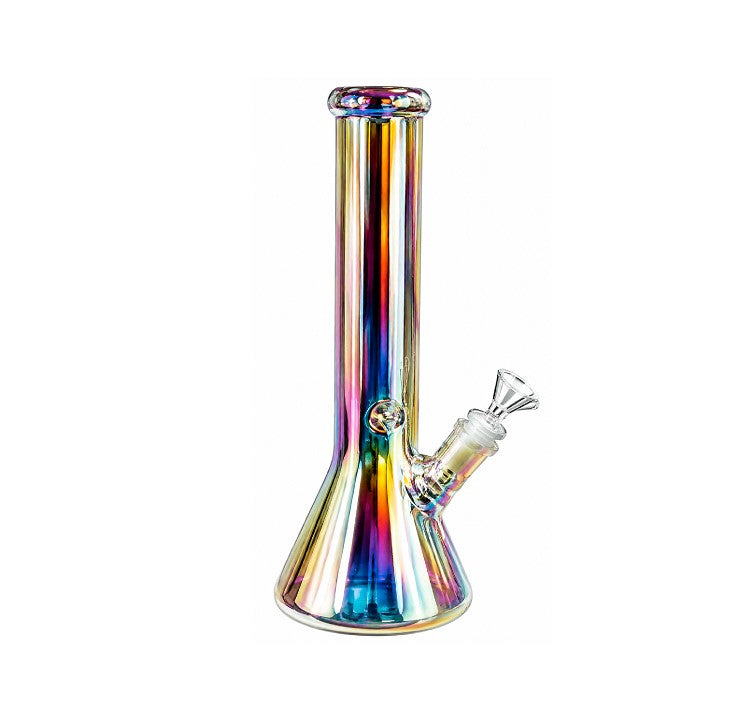 WATERPIPE BEAKER SHAPE LED LIGHT ASSRTD COLRS 4A GLASS LC10018