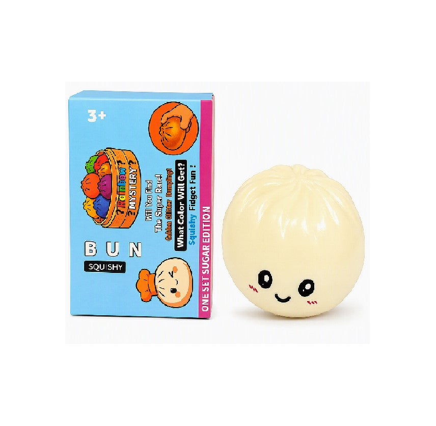 SQUISHY FIDGET DUMPLING YELLOW COLOR 12CT