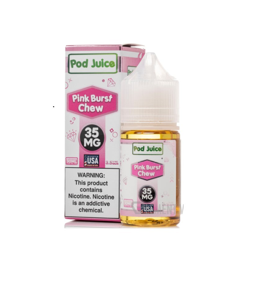 POD JUICE SALT PINK BURST CHEW 35MG 30ML
