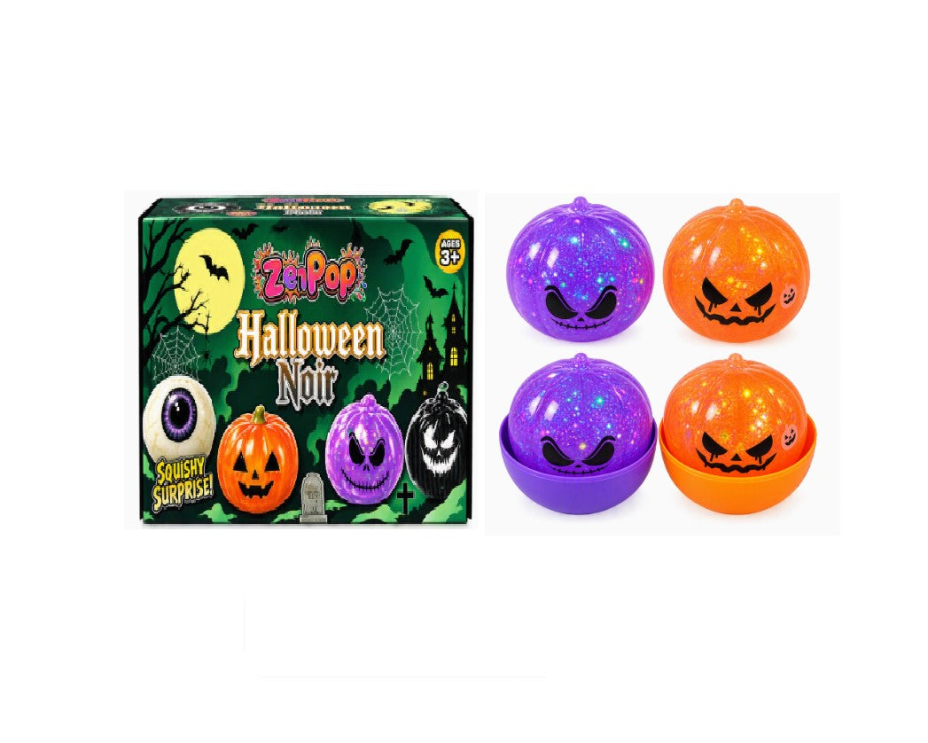 SQUISHY ZENPOP DUMPLING HALLOWEN DESIGN 2 COLORS 12CT