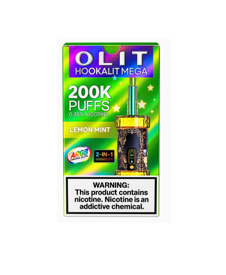 OLIT HOOKAHLIT MEGA 2IN1 LEMON MINT 200K