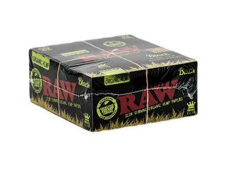 RAW BLACK ORGANIC HEMP PAPERS K/S SLIM
