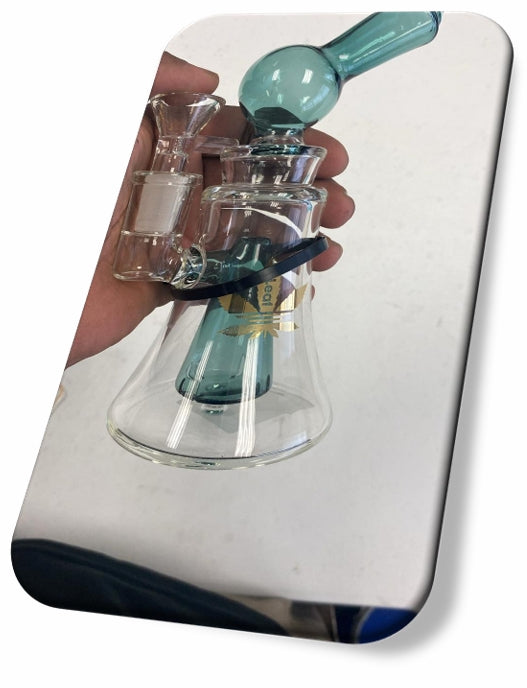 ALEAF WATERPIPE PERC WP76 TURQUOISE 6.5"
