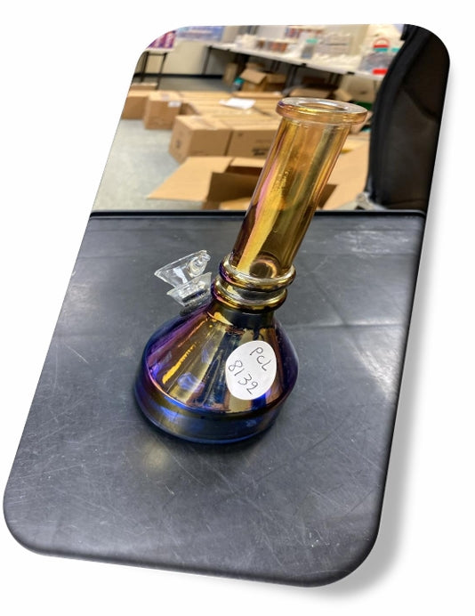 WATER PIPE BEAKER METALIC COLORFUL PCL8132 6"