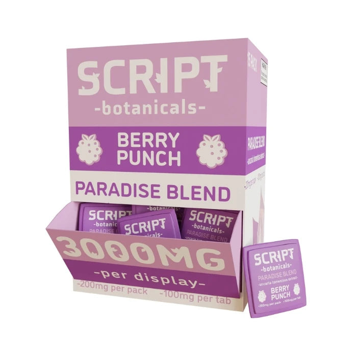 SCRIPT BOTANICALS PRDISE BLEND PUNCH BERRY 300MG