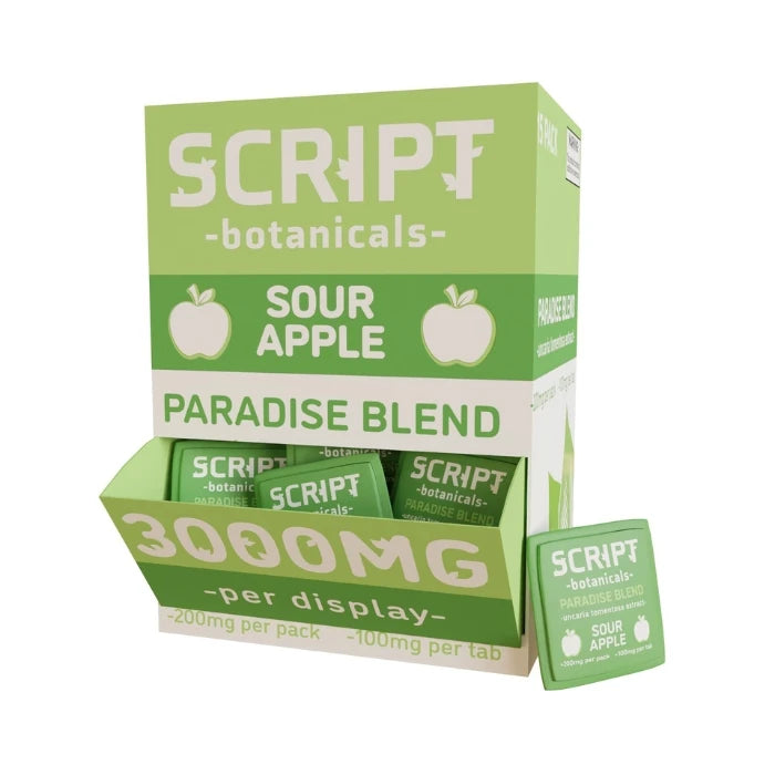 SCRIPT BOTANICALS PRDISE BLEND SOUR APPLE 300MG