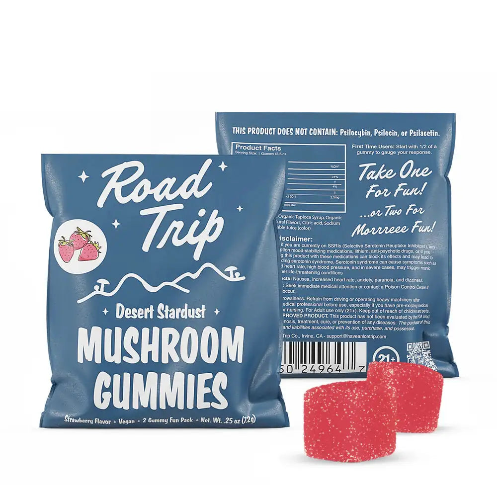 ROAD TRIP MUSHROOM GUMY STRAWBERRY 7.2GM|721750183378|Pack Of|10