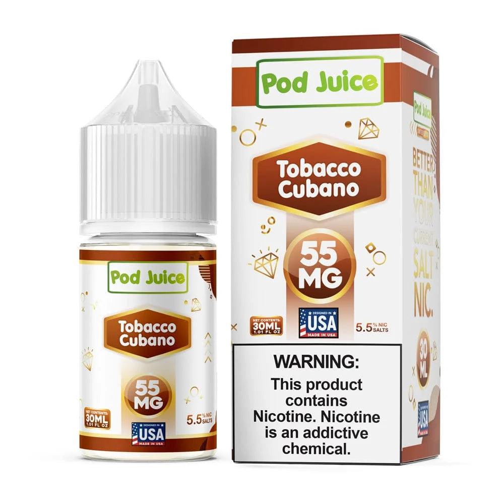 POD JUICE SALT TOBACCO CUBANO 55MG 30ML