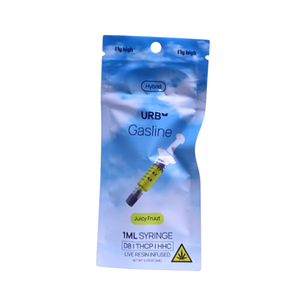 URB GASLINE D8 THC-P HHC SYRINGE JUICY FRUUT 1ML