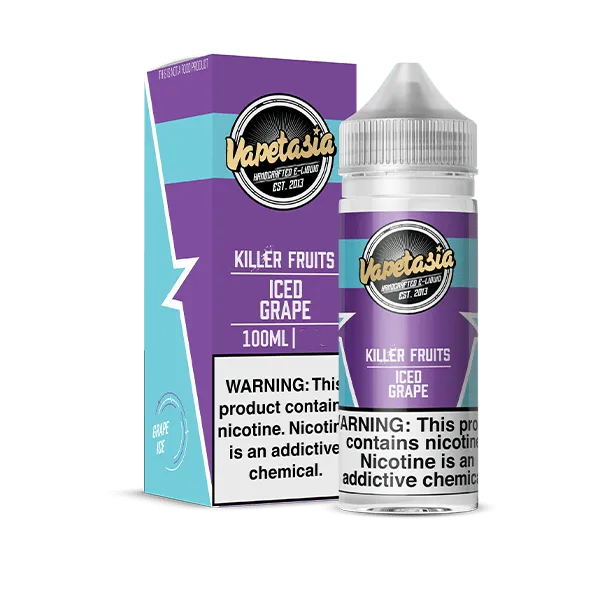 VAPETASIA KILLER FRUITS ICE GRAP 100ML 0MG