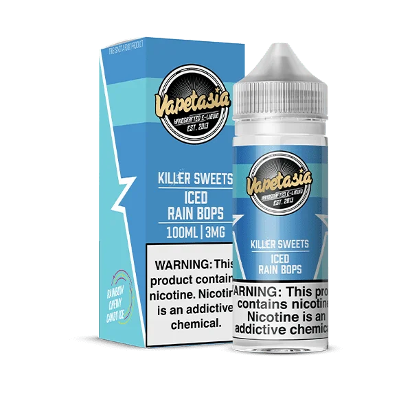 VAPETASIA KILLER SWEETS ICE RAIN BOPS 100ML 0MG