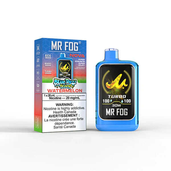 MR FOG NOVA BLUE RAZZ STEEZY WATERMELON 36K