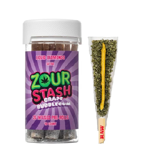 ZOUR HASHIEZ THCA HASH HOLES GRAPE BUBBLEGUM SATVA 1GM PROLL 3CT