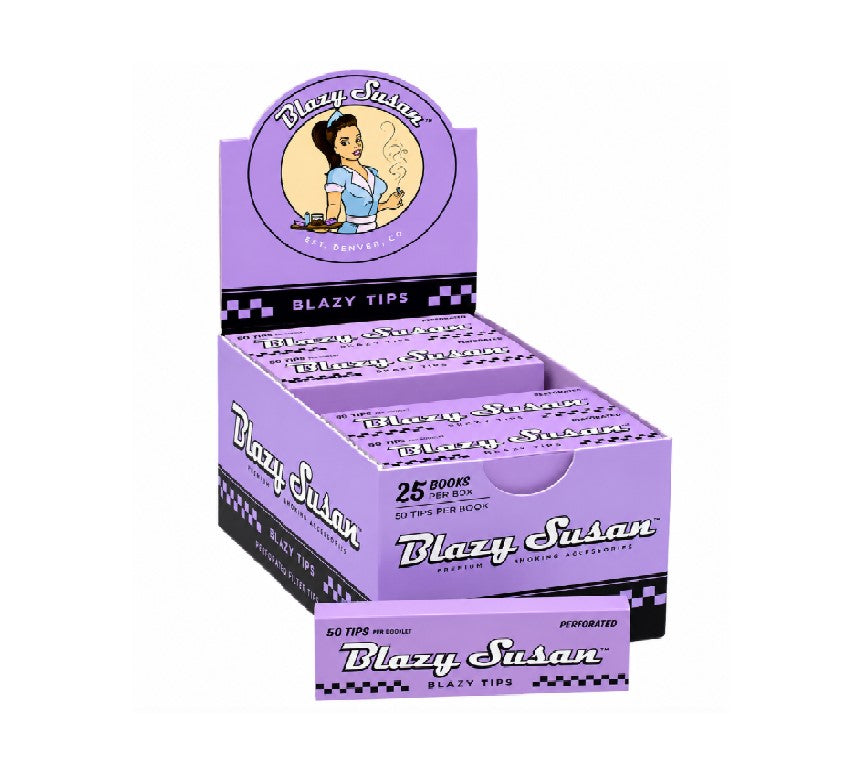 BLAZY SUSAN PURPLE FILTER TIPS 25CT