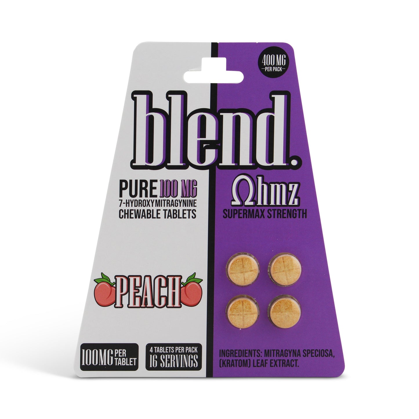 BLEND PURE 7 HYDROXY PEACH 100MG 4CT