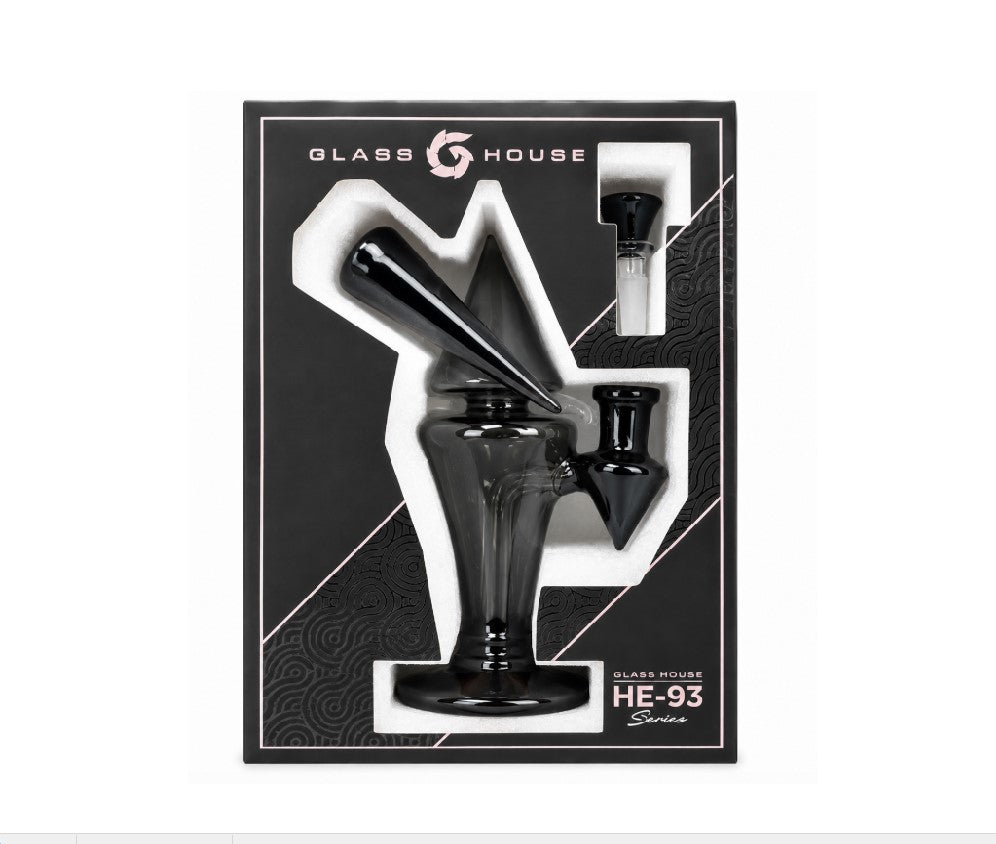 GLASS HOUSE CONE RIG SERIES ORANGE HE-093BLK