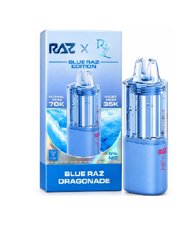 RAZ X BLUE RAZZ EDTN POD BLUE RAZZ DRAGON 70K