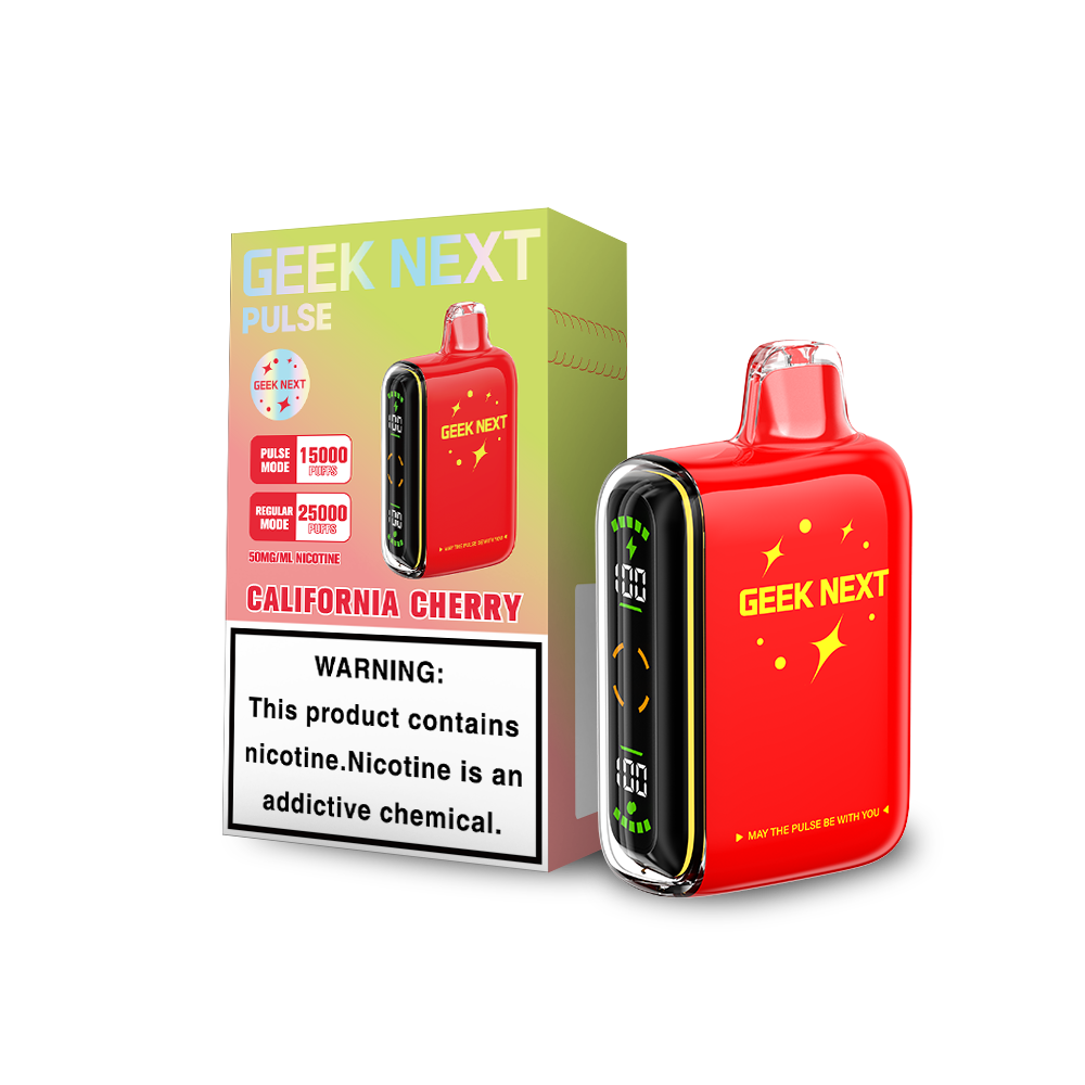 GEEK NEXT PULSE 25K|GEEK NEXT PULSE CALIFORNIA CHERRY 25K|6917673166602|Pack of 5