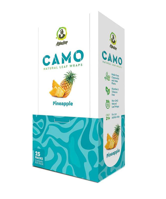 CAMO NATURAL LEAF WRAPS 25 PACK PINEAPPLE