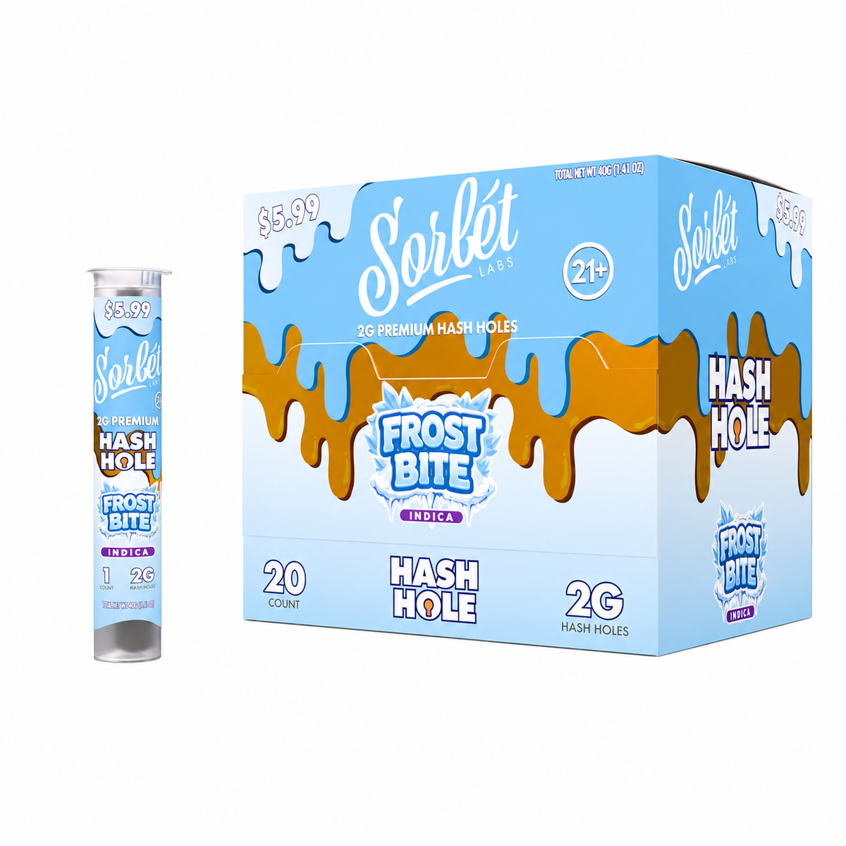SORBET LABS HASH HOLE FROST BITE IND 2GM 20CT