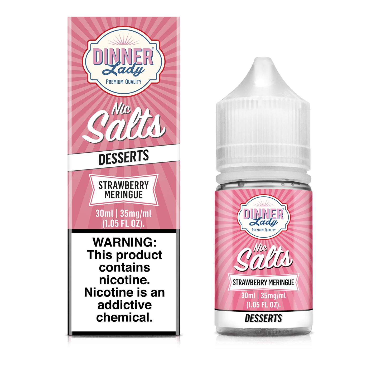 DINNER LADY SALT STRAWBERRY MERINGUE 35MG 30ML